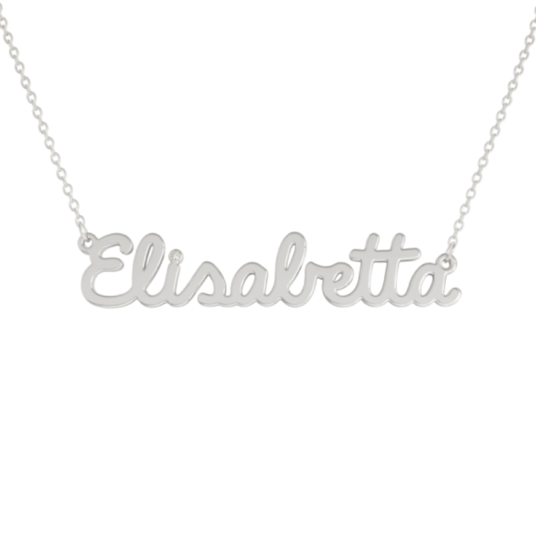 Collana Donna Con Nome Elisabetta In Acciaio Silver Magic In The Moonlight