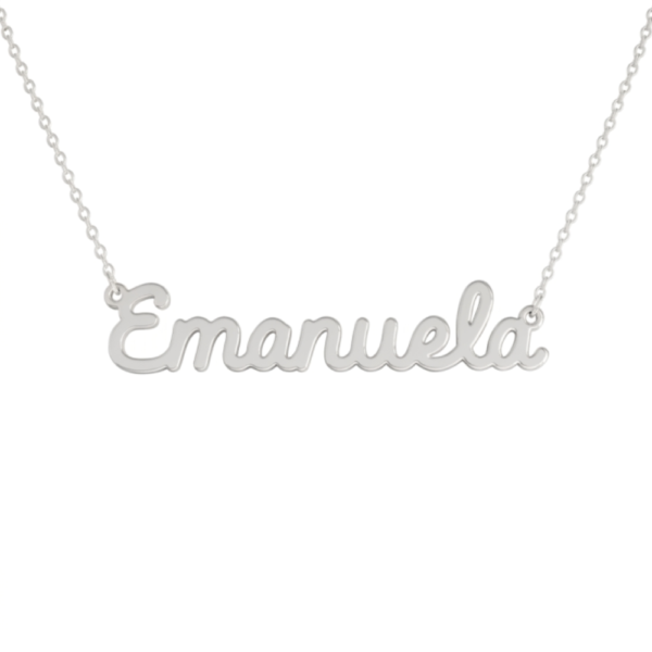 Collana Donna Con Nome Emanuela In Acciaio Silver Magic In The Moonlight