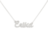 Collana Donna Con Nome Erika In Acciaio Silver Magic In The Moonlight 1 - Verre Gioielli Collana Donna Con Nome Erika In Acciaio Silver Magic In The Moonlight