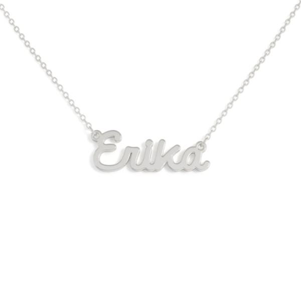 Collana Donna Con Nome Erika In Acciaio Silver Magic In The Moonlight