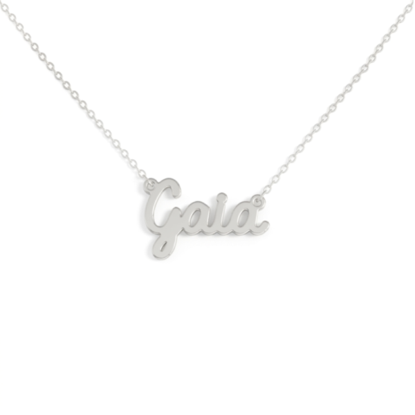 Collana Donna Con Nome Gaia In Acciaio Silver Magic In The Moonlight