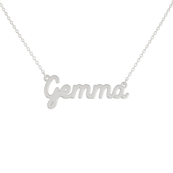 Collana Donna Con Nome Gemma In Acciaio Silver Magic In The Moonlight