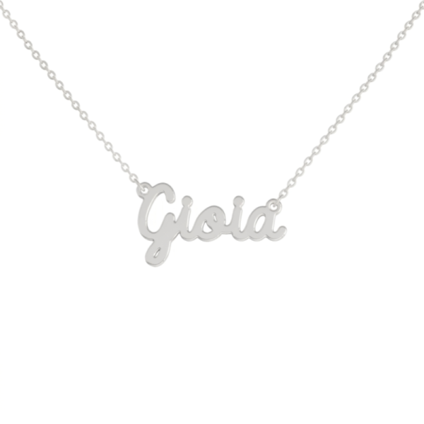 Collana Donna Con Nome Gioia In Acciaio Silver Magic In The Moonlight