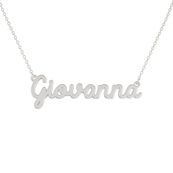 Collana Donna Con Nome Giovanna In Acciaio Silver Magic In The Moonlight