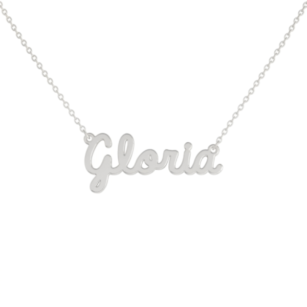 Collana Donna Con Nome Gloria In Acciaio Silver Magic In The Moonlight