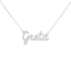 Collana Donna Con Nome Greta In Acciaio Silver Magic In The Moonlight 2 - Verre Gioielli Collana Donna Con Nome Greta In Acciaio Silver Magic In The Moonlight