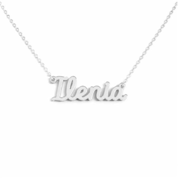 Collana Donna Con Nome Ilenia In Acciaio Silver Magic In The Moonlight 3 - Verre Gioielli Collana Donna Con Nome Ilenia In Acciaio Silver Magic In The Moonlight