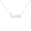 Collana Donna Con Nome Lucia In Acciaio Silver Magic In The Moonlight 4 - Verre Gioielli Collana Donna Con Nome Lucia In Acciaio Silver Magic In The Moonlight