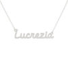 Collana Donna Con Nome Lucrezia In Acciaio Silver Magic In The Moonlight 1 - Verre Gioielli Collana Donna Con Nome Lucrezia In Acciaio Silver Magic In The Moonlight