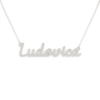 Collana Donna Con Nome Ludovica In Acciaio Silver Magic In The Moonlight 2 - Verre Gioielli Collana Donna Con Nome Ludovica In Acciaio Silver Magic In The Moonlight