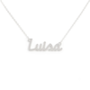 Collana Donna Con Nome Luisa In Acciaio Silver Magic In The Moonlight 4 - Verre Gioielli Collana Donna Con Nome Luisa In Acciaio Silver Magic In The Moonlight