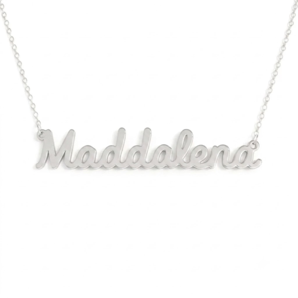 Collana Donna Con Nome Maddalena In Acciaio Silver Magic In The Moonlight