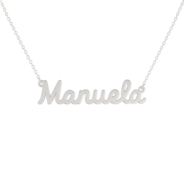 Collana Donna Con Nome Manuela In Acciaio Silver Magic In The Moonlight