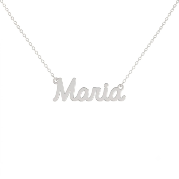 Collana Donna Con Nome Maria In Acciaio Silver Magic In The Moonlight