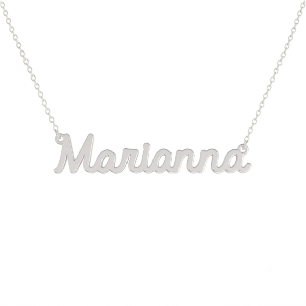 Collana Donna Con Nome Marianna In Acciaio Silver Magic In The Moonlight