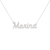 Collana Donna Con Nome Marina In Acciaio Silver Magic In The Moonlight 2 - Verre Gioielli Collana Donna Con Nome Marina In Acciaio Silver Magic In The Moonlight