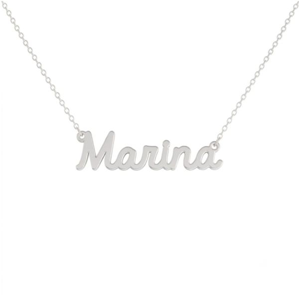 Collana Donna Con Nome Marina In Acciaio Silver Magic In The Moonlight