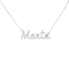 Collana Donna Con Nome Marta In Acciaio Silver Magic In The Moonlight 1 - Verre Gioielli Collana Donna Con Nome Marta In Acciaio Silver Magic In The Moonlight
