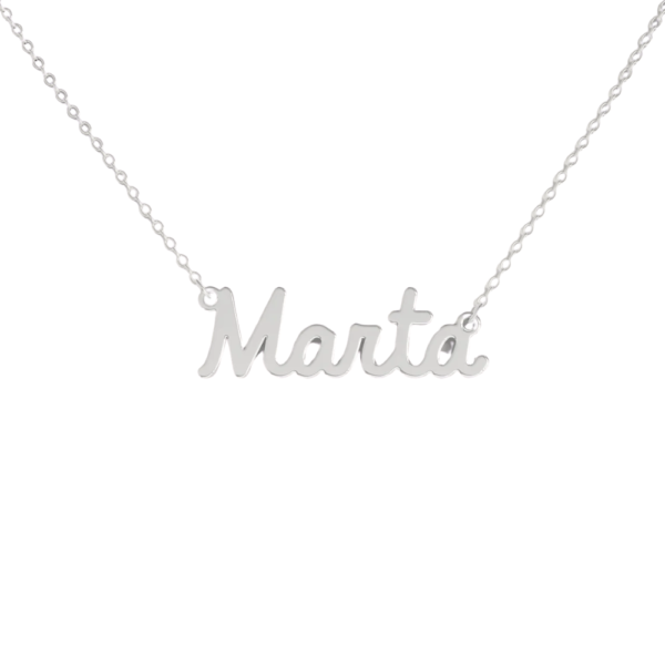 Collana Donna Con Nome Marta In Acciaio Silver Magic In The Moonlight