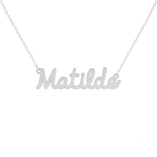 Collana Donna Con Nome Matilde In Acciaio Silver Magic In The Moonlight