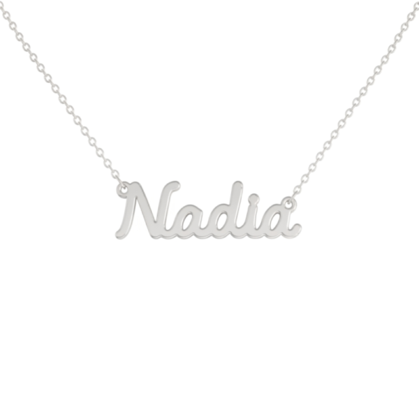 Collana Donna Con Nome Nadia In Acciaio Silver Magic In The Moonlight