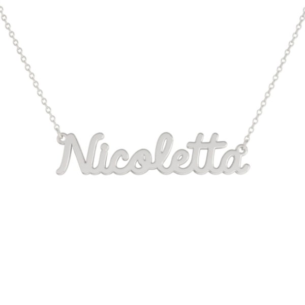 Collana Donna Con Nome Nicoletta In Acciaio Silver Magic In The Moonlight