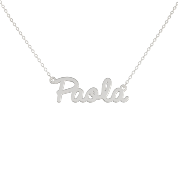 Collana Donna Con Nome Paola In Acciaio Silver Magic In The Moonlight