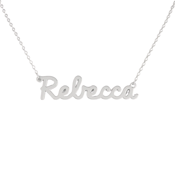 Collana Donna Con Nome Rebecca In Acciaio Silver Magic In The Moonlight