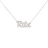 Collana Donna Con Nome Rita In Acciaio Silver Magic In The Moonlight 1 - Verre Gioielli Collana Donna Con Nome Rita In Acciaio Silver Magic In The Moonlight