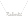 Collana Donna Con Nome Roberta In Acciaio Silver Magic In The Moonlight 1 - Verre Gioielli Collana Donna Con Nome Roberta In Acciaio Silver Magic In The Moonlight