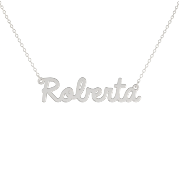 Collana Donna Con Nome Roberta In Acciaio Silver Magic In The Moonlight 3 - Verre Gioielli Collana Donna Con Nome Roberta In Acciaio Silver Magic In The Moonlight