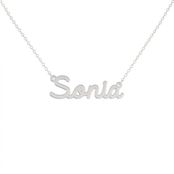Collana Donna Con Nome Sonia In Acciaio Silver Magic In The Moonlight