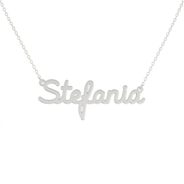 Collana Donna Con Nome Stefania In Acciaio Silver Magic In The Moonlight
