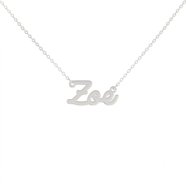 Collana Donna Con Nome Zoe In Acciaio Silver Magic In The Moonlight