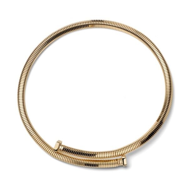 Collana Donna Rigida Contrarié Unoaerre In Ottone Dorato Tubogas