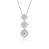 Collana Donna Trilogy Igold In Oro Bianco 9 Kt E Zirconi Bianchi