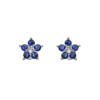 Orecchini Donna Ottaviani In Bronzo Rodiato Con Cubic Zirconia Bianchi E Blu A Fiore 2 - Verre Gioielli Orecchini Donna Ottaviani In Bronzo Rodiato Con Cubic Zirconia Bianchi E Blu A Fiore