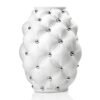 Vaso Ottaviani Nuvola In resina Bianca E Argentata