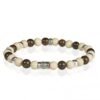 Bracciale Elastico Uomo Gerba Alvin Con Argento 925 Con Agata E Onice 2 - Verre Gioielli Bracciale Elastico Uomo Gerba Alvin Con Argento 925 Con Agata E Onice
