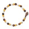 Bracciale Uomo Gerba Lab Con Argento 925 E Occhio Di Tigre Marrone
