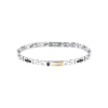 Bracciale Uomo Maserati In Acciaio Bicolore E Diamante 2 - Verre Gioielli Bracciale Uomo Maserati In Acciaio Bicolore E Diamante