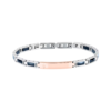 Bracciale Uomo Maserati In Acciaio Bicolore E Ip Blu 2 - Verre Gioielli Bracciale Uomo Maserati In Acciaio Bicolore E Ip Blu