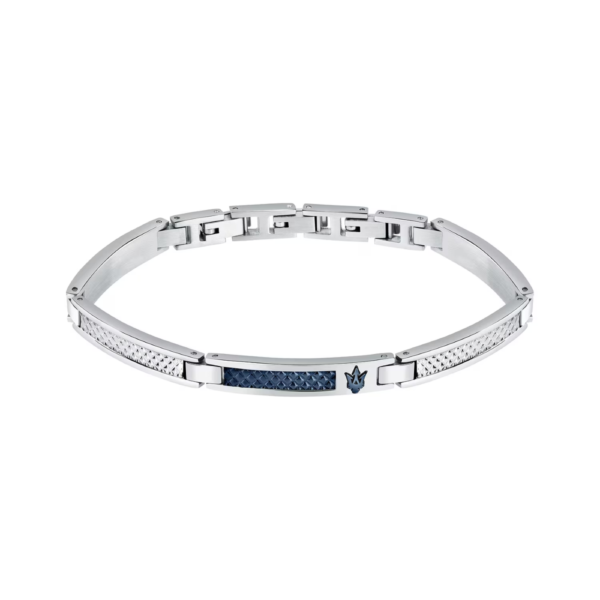 Bracciale Uomo Maserati In Acciaio Silver E Blu