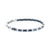 Bracciale Uomo Maserati In Acciaio Silver E Ceramica Blu 4 - Verre Gioielli Bracciale Uomo Maserati In Acciaio Silver E Ceramica Blu