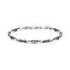 Bracciale Uomo Maserati In Acciaio Silver E Ceramica Nera