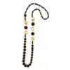 Collana Ilardo Gioielli In Legno E Pietra Lavica Con Foglia D'Oro Con Argento 925 1 - Verre Gioielli Collana Ilardo Gioielli In Legno E Pietra Lavica Con Foglia D'Oro Con Argento 925