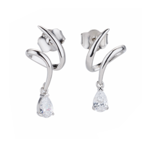 Orecchini Donna Sovrani In Argento 925 E Cubic Zirconia Bianchi