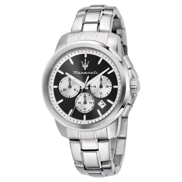 Orologio Cronografo Uomo Maserati Successo In Acciaio Silver