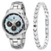 Orologio Special Pack Uomo Maserati Successo In Acciaio Silver Con Bracciale