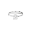 Anello Donna Solitario Recarlo Anniversary Square n Oro Bianco 18 Kt E Diamanti 0.175 Ct